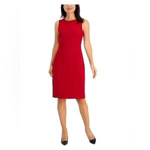 Kasper Classic Red Midi Dress